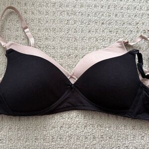 Elegant Black and Tan Women's Bra breast feeding bras